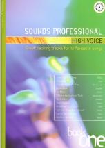 Sounds Professional High Voice Book 1 + Cd Sheet Music Songbook