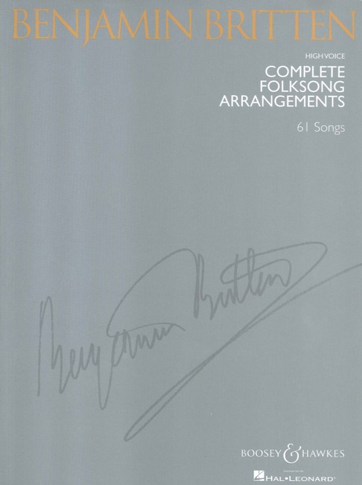 Britten Complete Folksong Arrangements High Sheet Music Songbook