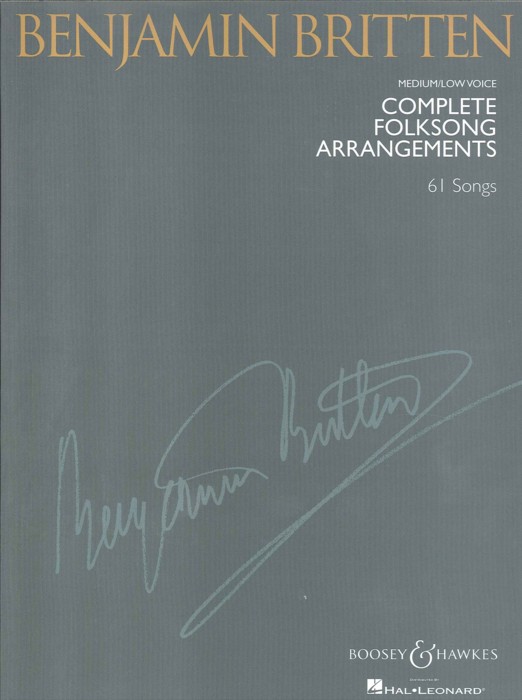 Britten Complete Folksong Arrangements Med/low Sheet Music Songbook