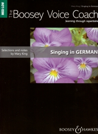 Boosey Voice Coach Singing In German King Med/low Sheet Music Songbook
