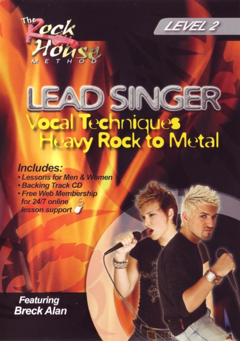 Lead Singer Vocal Techniques Heavy Rock-metal 2dvd Sheet Music Songbook