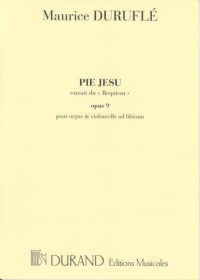 Durufle Pie Jesu From Requiem Mezzo Voice Sheet Music Songbook