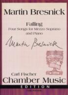 Bresnick Falling 4 Songs Mezzo Soprano & Piano Sheet Music Songbook