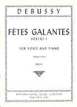 Debussy Fetes Galantes Series 1 High French & Eng Sheet Music Songbook