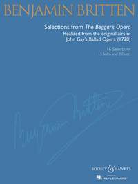 Britten Selections From The Beggars Opera Sheet Music Songbook