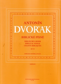 Dvorak Biblical Songs Op99 (cz-g-e) Voice Sheet Music Songbook
