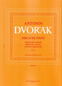 Dvorak Biblical Songs Op99 (cz-g-e) Voice Sheet Music Songbook