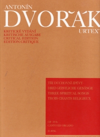 Dvorak Spiritual Songs (3) Op 19b (l) Voice Sheet Music Songbook