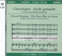 Dvorak Stabat Mater Bass Part (musicpartner Cd) Sheet Music Songbook