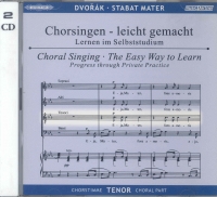 Dvorak Stabat Mater Tenor Part (musicpartner Cd) Sheet Music Songbook