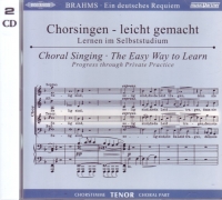 Brahms German Requiem Musicpartner Disc Tenor Part Sheet Music Songbook