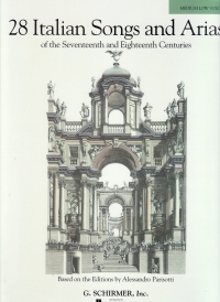 28 Italian Songs & Arias Medium Low Sheet Music Songbook