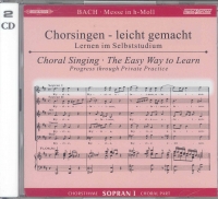 Bach Mass Bmin Soprano 1 Part Musicpartner Cd Sheet Music Songbook