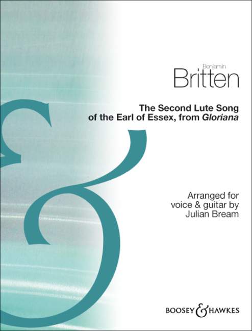 Britten Second Lute Song (gloriana) Voice/guitar Sheet Music Songbook