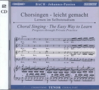 Bach St John Passion Tenor Part Cd(2) Sheet Music Songbook