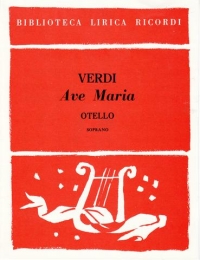 Verdi Ave Maria From Othello Voice & Piano Sheet Music Songbook