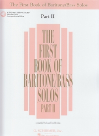 First Book Of Baritone/bass Solos Part Ii + Audio Sheet Music Songbook