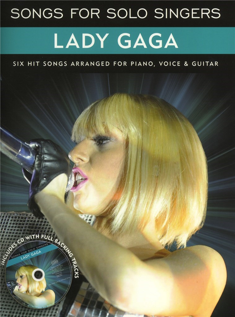 Songs For Solo Singers Lady Gaga Book & Cd Sheet Music Songbook