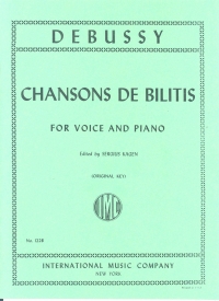 Debussy Chansons De Bilitis Voice & Piano Sheet Music Songbook