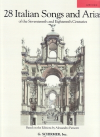 28 Italian Songs & Arias Low Voice Sheet Music Songbook
