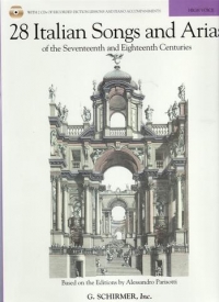 28 Italian Songs & Arias High Voice Book & Audio Sheet Music Songbook