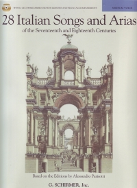 28 Italian Songs & Arias Medium Voice Book & Cds Sheet Music Songbook