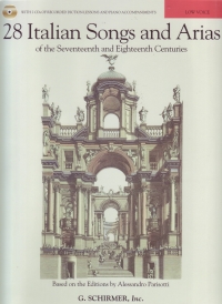 28 Italian Songs & Arias Low Voice Book & Cds Sheet Music Songbook