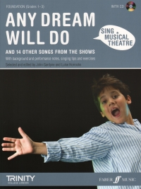 Sing Musical Theatre Any Dream Will Do + Cd Sheet Music Songbook