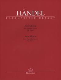 Handel Aria Album From His Operas Tenor Sheet Music Songbook