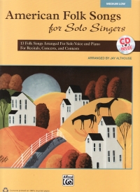 American Folk Songs For Solo Singers Med Low + Cd Sheet Music Songbook