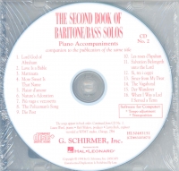 Second Book Of Baritone/bass Solos 2 Cd Set Sheet Music Songbook