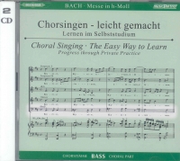 Bach Mass Bmin Bass Part Musicpartner Cd Sheet Music Songbook