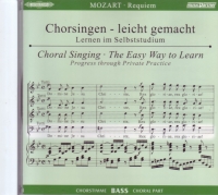 Mozart Requiem Musicpartner Cd Bass Part Sheet Music Songbook