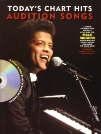 Audition Songs Todays Chart Hits Male + Cd Sheet Music Songbook