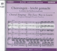 Bach St John Passion Bwv 245 Alto Part Cd(2) Sheet Music Songbook