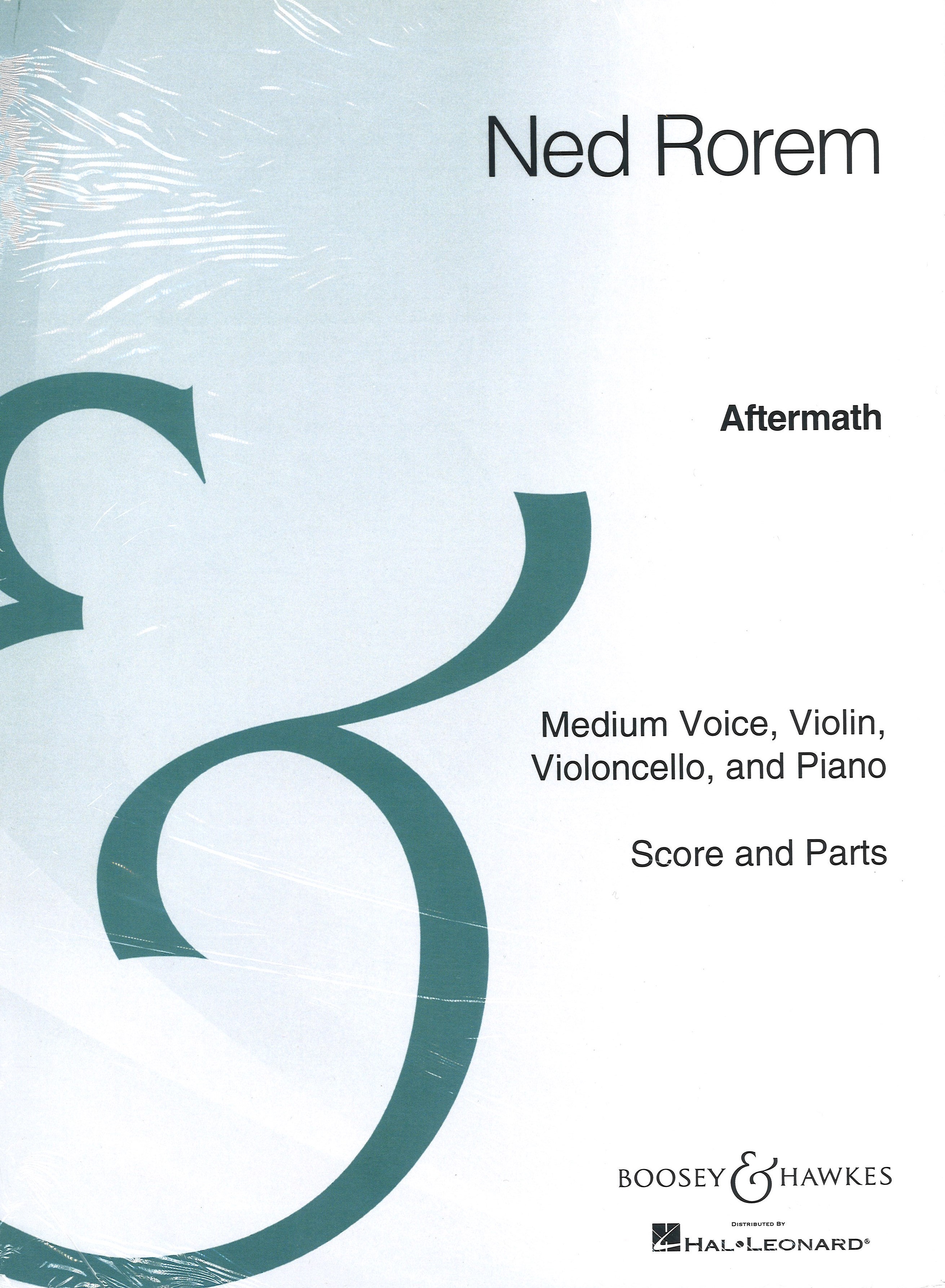 Rorem Aftermath Medium Voice/violin/cello Sc/pts Sheet Music Songbook