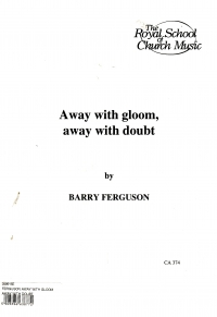 Ferguson Away With Gloom Away With Doubt Sheet Music Songbook