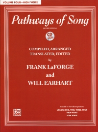 Pathways Of Song Vol 4 High Voice + Cd Sheet Music Songbook