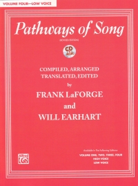 Pathways Of Song Vol 4 Low Voice + Cd Sheet Music Songbook