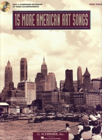 15 More American Art Songs High Voice Book & Cd Sheet Music Songbook