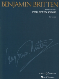 Britten Collected Songs Medium-low Voice Sheet Music Songbook