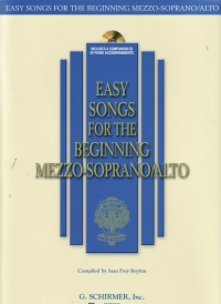 Easy Songs For The Beginning Mezzo Soprano Alto Sheet Music Songbook