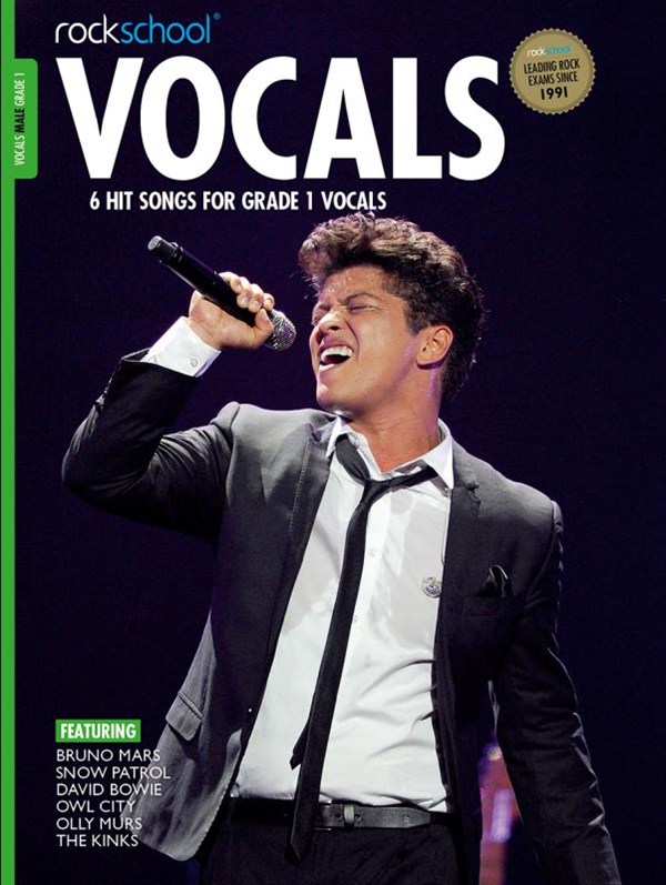 Rockschool Vocals Male 2014 Grade 1 + Online Sheet Music Songbook