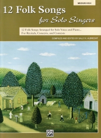 12 Folksongs For Solo Singers  High Voice  Bk Only Sheet Music Songbook
