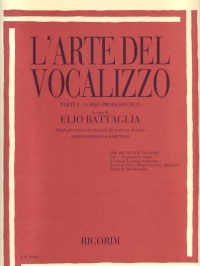 Bataglia Larte Del Vocalizzo {mz/bar} Voice Sheet Music Songbook