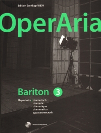 Operaria Baritone 3 Dramatic + Cd Sheet Music Songbook