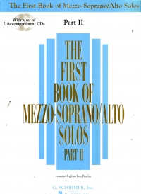 First Book Of Mezzo Soprano/alto Solos Part Ii + D Sheet Music Songbook