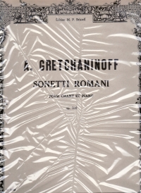Gretchaninoff Sonetti Romani Op160 High Voice/pf Sheet Music Songbook