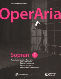 Operaria Soprano 1 Lyric Coloratura + Cd Sheet Music Songbook