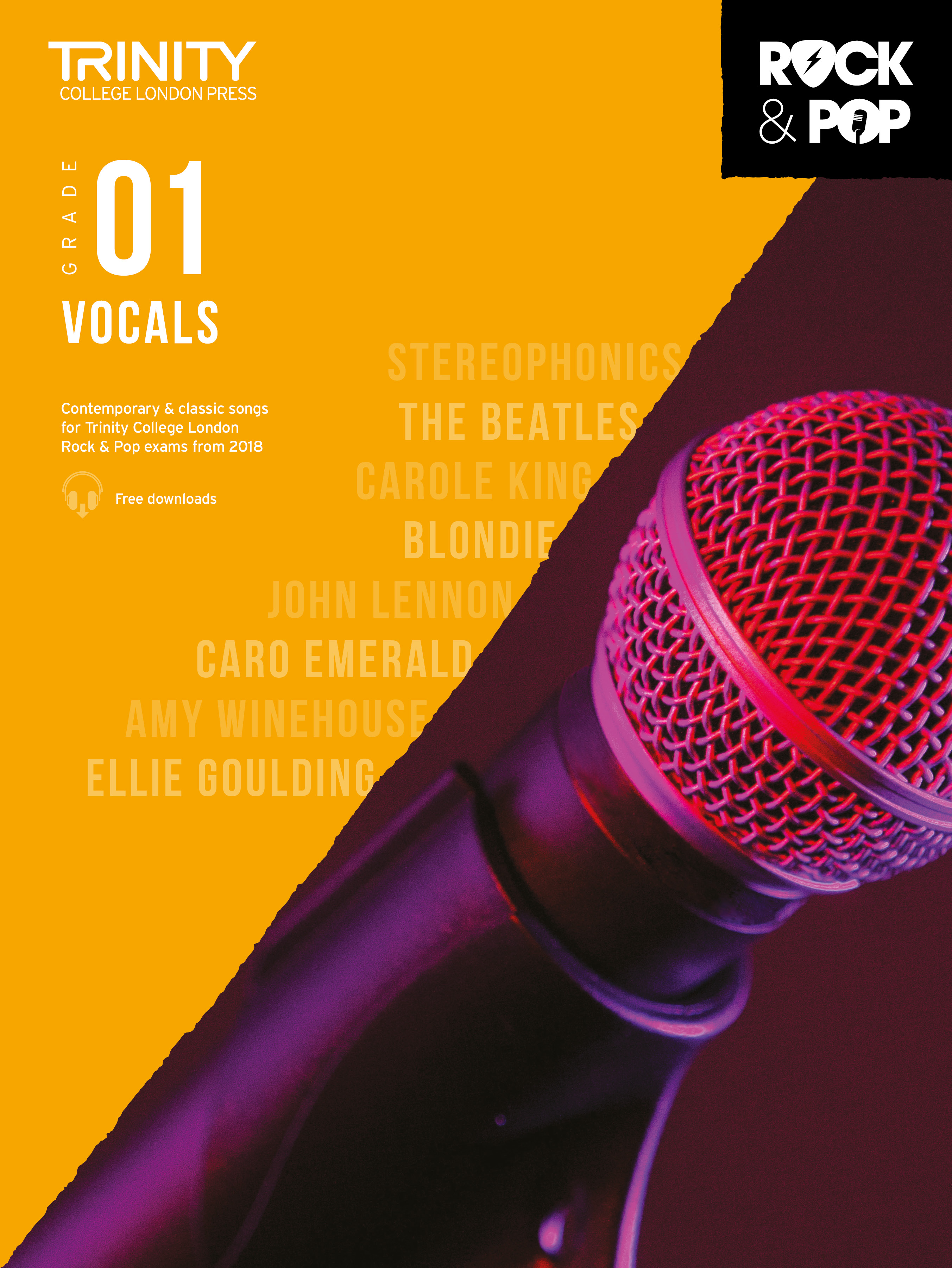 Trinity Rock & Pop 2018 Vocals Grade 1 Sheet Music Songbook